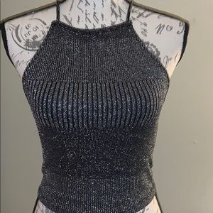 Night out silver top